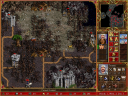 Examples of structures: a castle, a gold mine, two sawmills, and three towers for producing different sorts of troops.